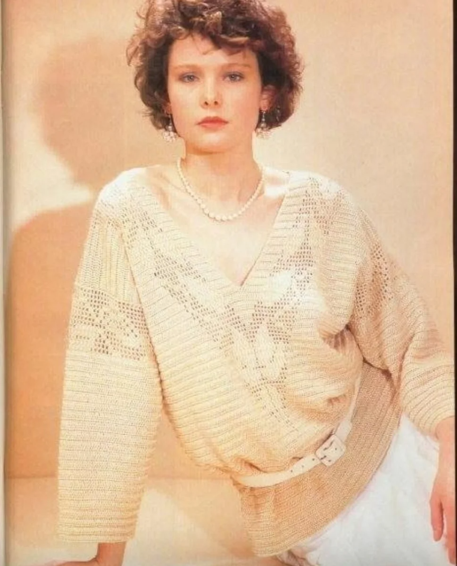 Вязаные кофты ретро