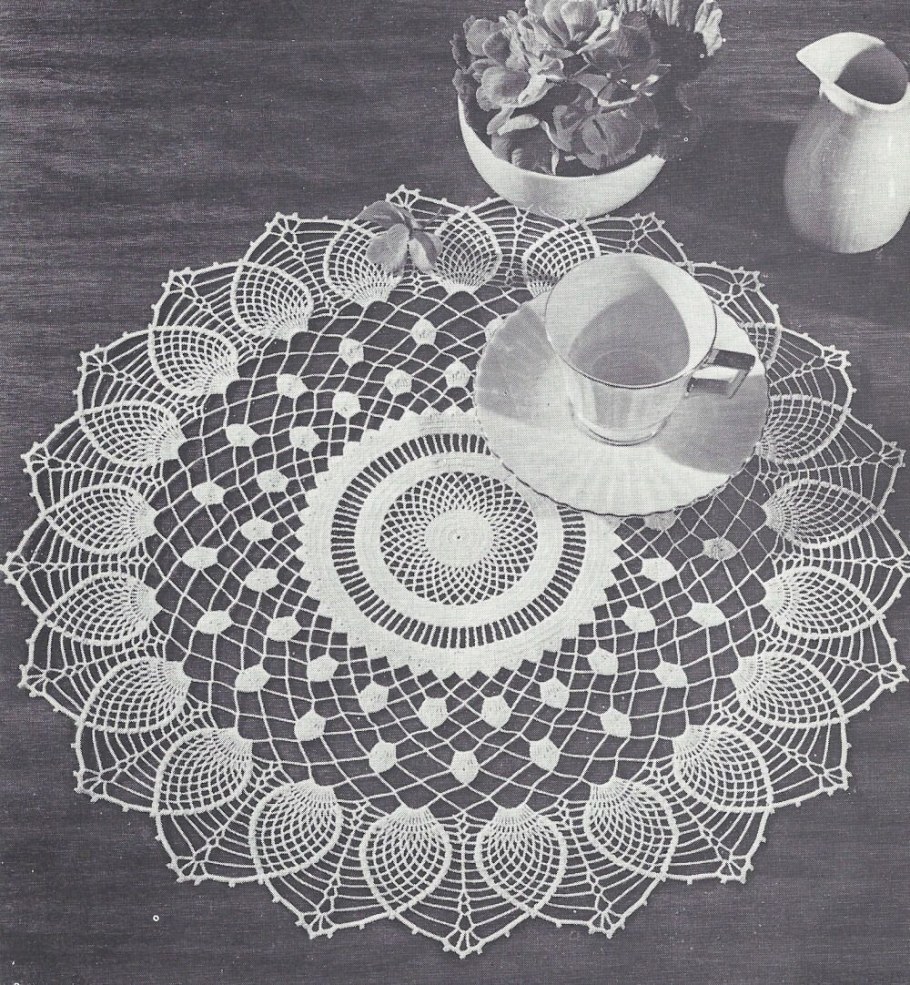 Vintage Doily Crochet скатерть крючком