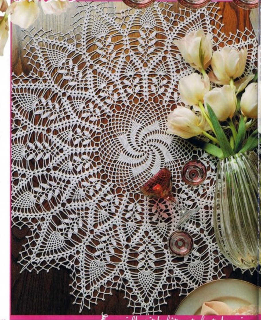 Ажурные салфетки вязаные крючком