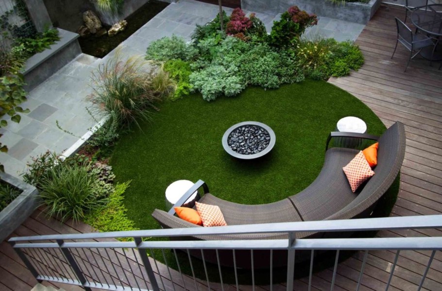 Круглая зона на участке