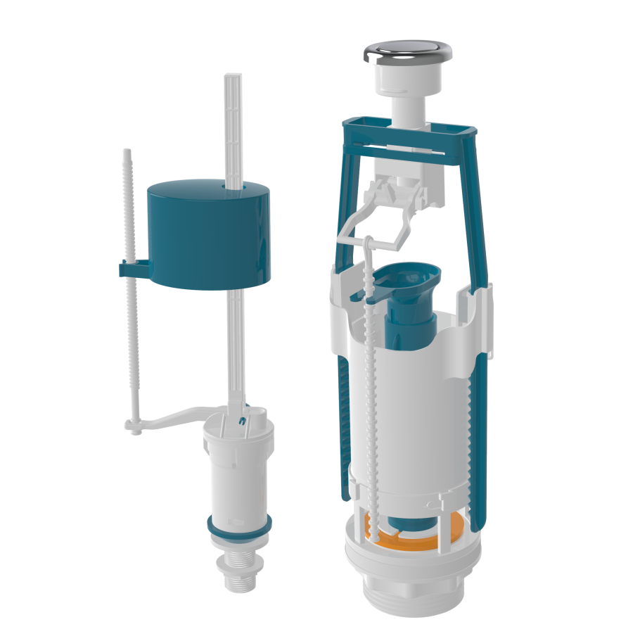 Арматура для бачка двухуровневая