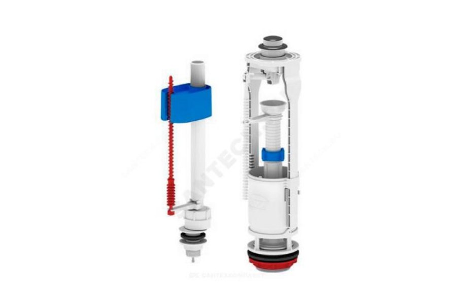 Wc3550c арматура АНИПЛАСТ Нижний подвод двойная кнопка хром эконом