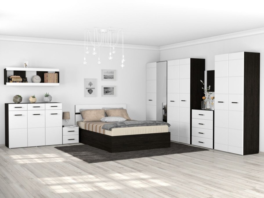 Спальный гарнитур Ненси 1 глянец