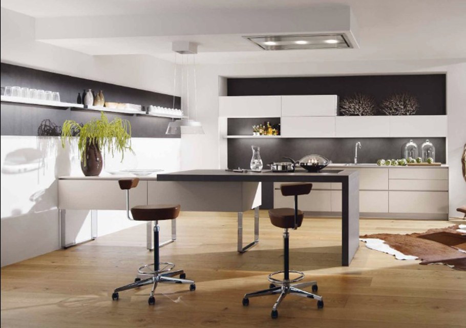 Кухня асимметричный дизайнерский