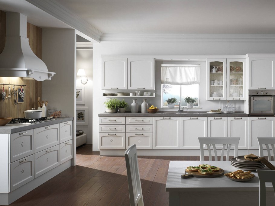 Cucina кухня белая