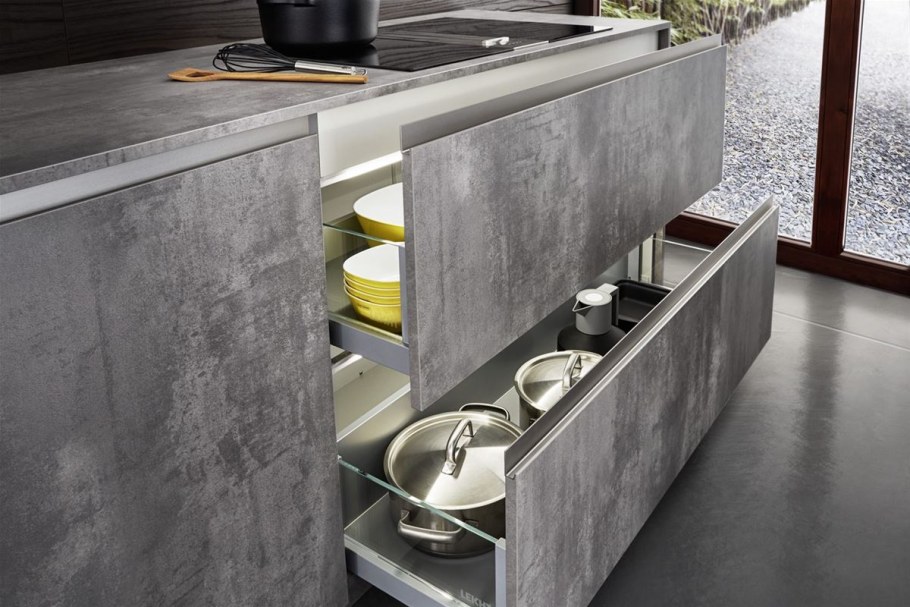 Кухня leicht Concrete бетон