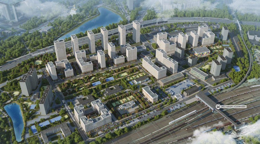 Застройка района Солнцево