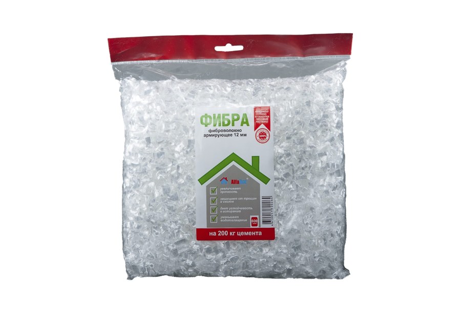 Полипропиленовая армирующая фибра alfabet