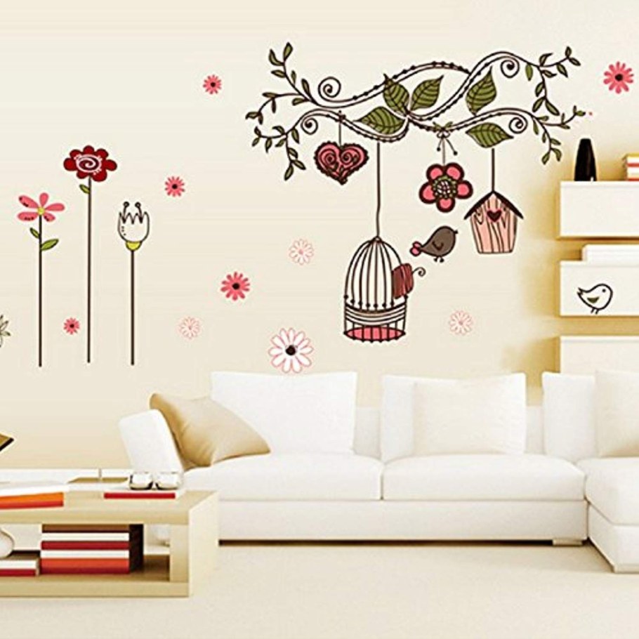 Стильные наклейки на стену