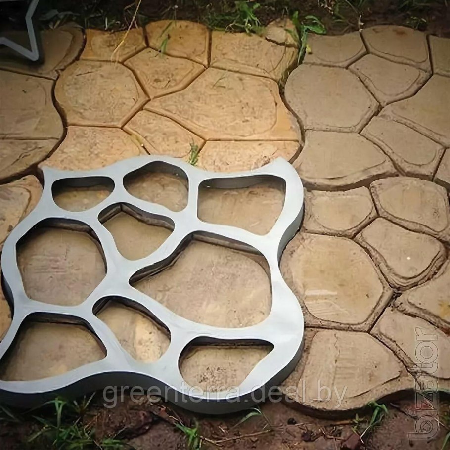 Форма для дорожек "круглые камни" 80х80х5,5см, Hormusend