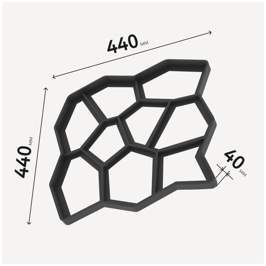 Форма для тротуарной дорожки