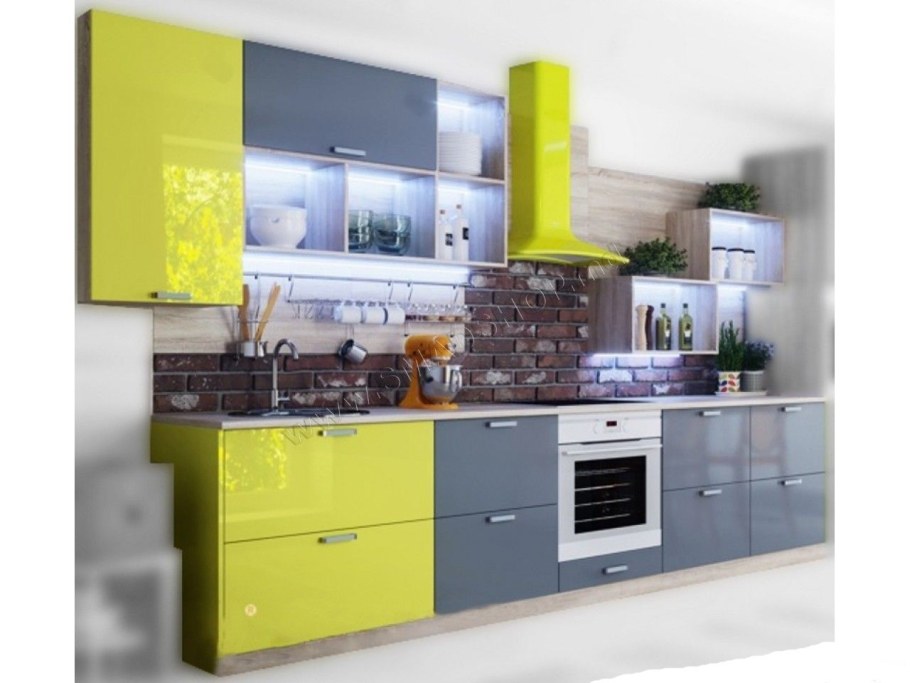 Кухня Лаура графит-груша