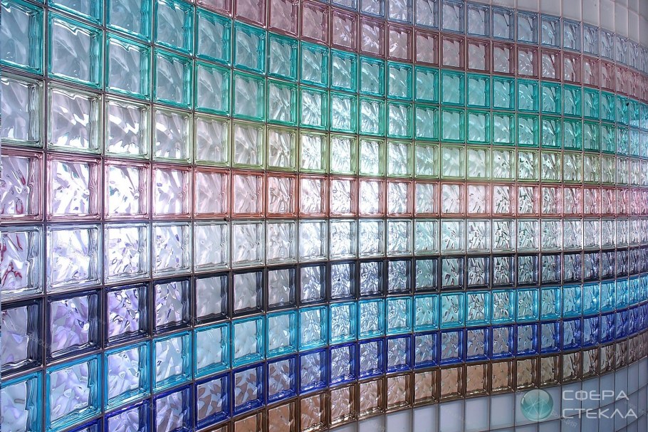 Перегородки из стеклоблоков и стеклопрофилита