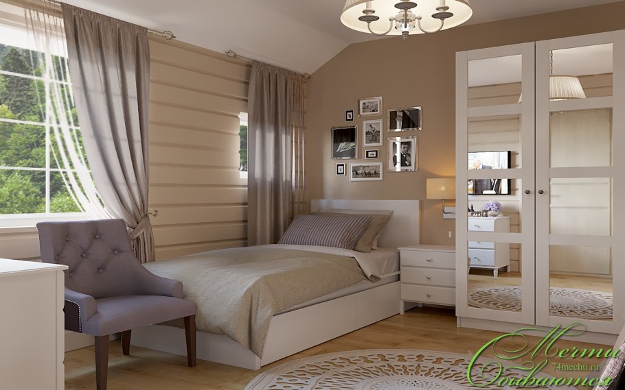 Интерьер спальни для бабушки и дедушки