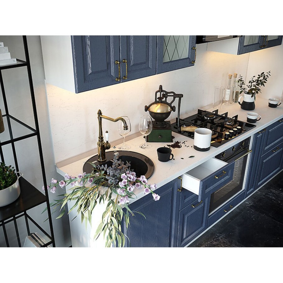 Кухня Ницца Сурская мебель дуб чернильный