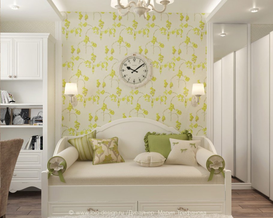 Интерьер спальни для пожилой женщины