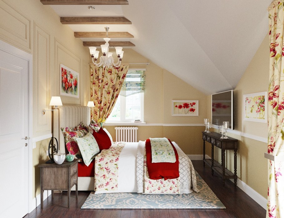 Мансарда в стиле Прованс