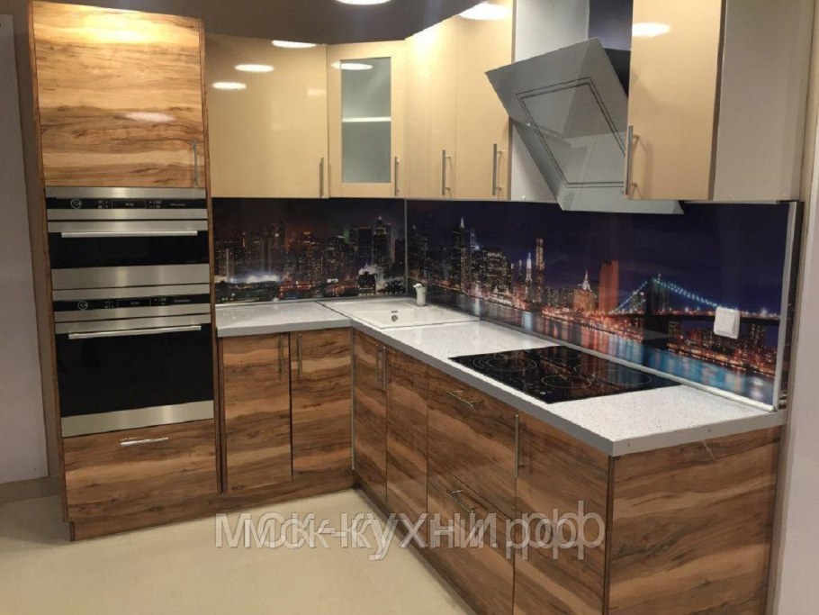 Кухни из пластика под дерево