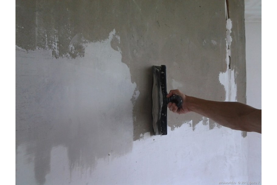 Шпаклевка деревянной стены