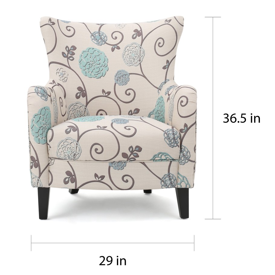 Кресло с обивкой с рисунком