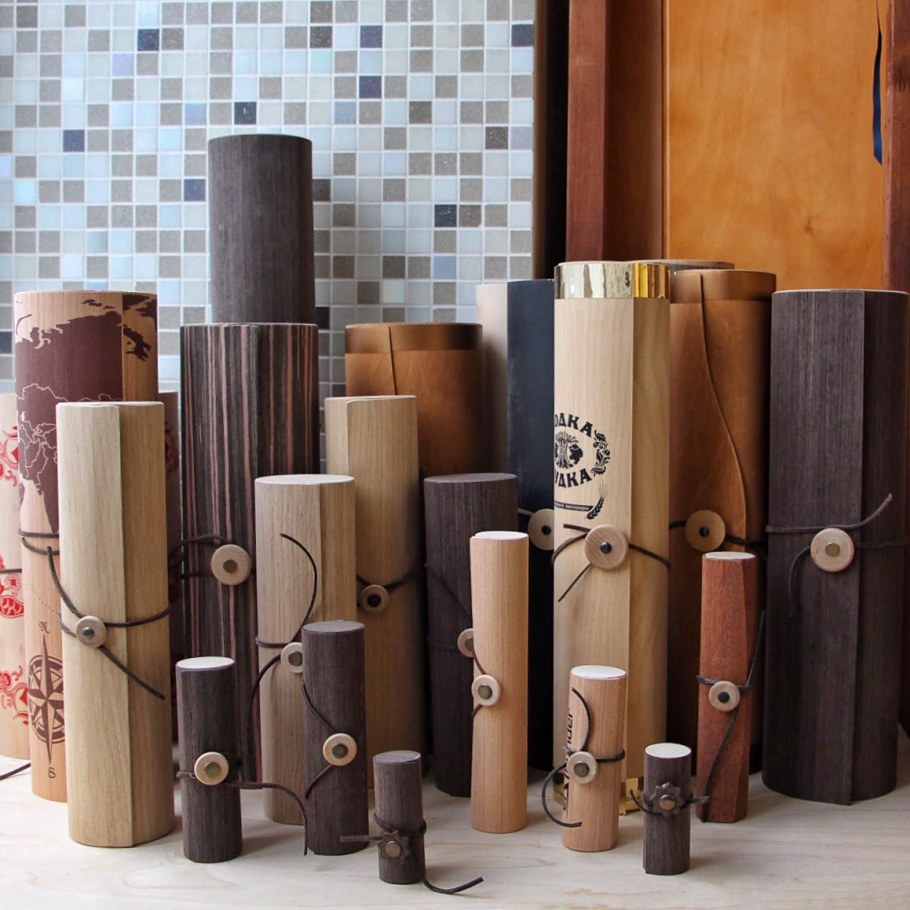 Деревянный тубус