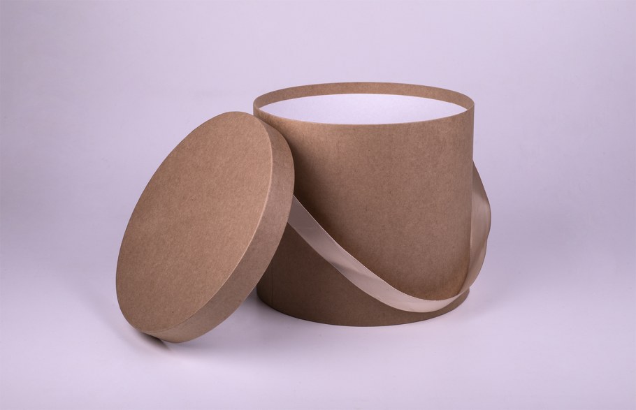 Круглая коробка с наполнителем