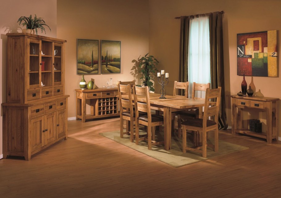 Мебель из натурального дуба в интерьере