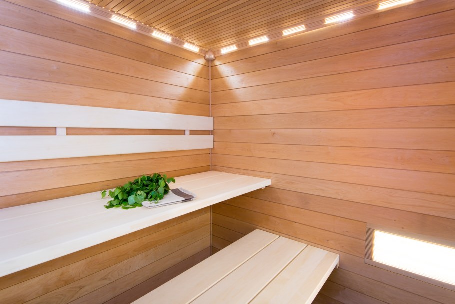 Вагонка из ольхи в парной