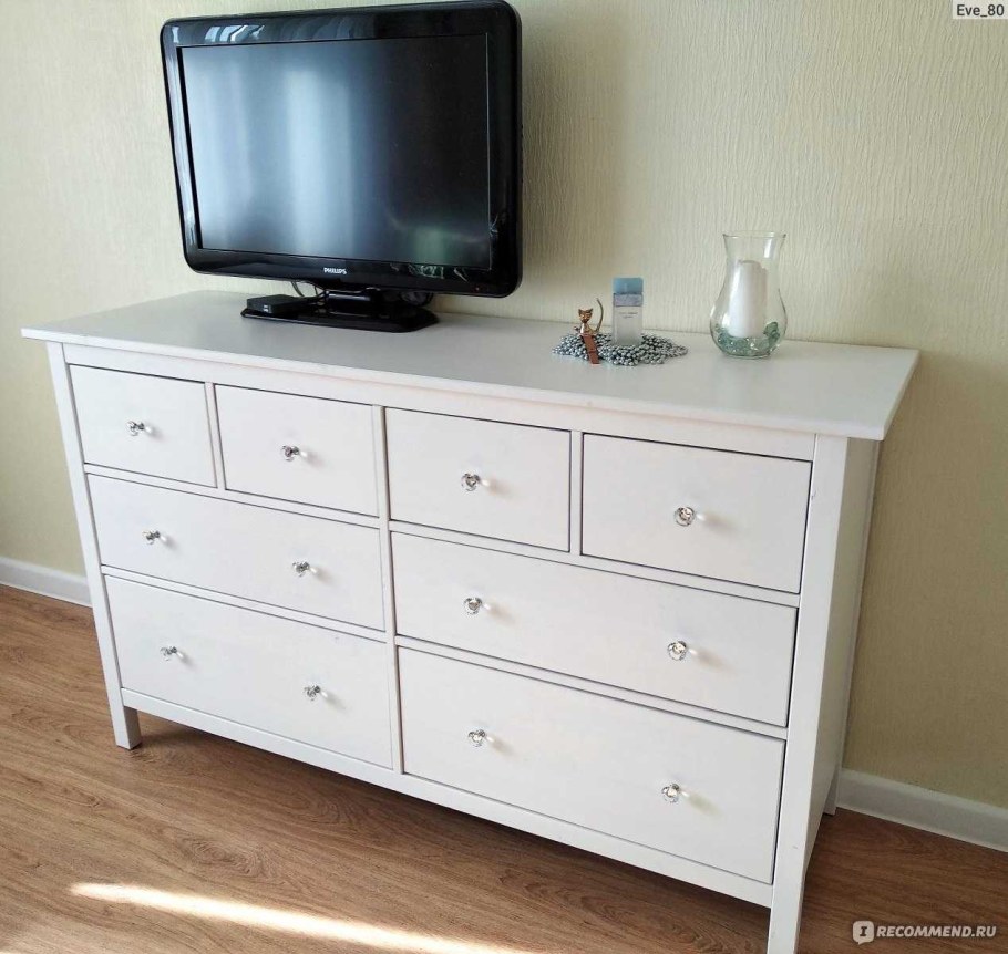 Комод ХЕМНЭС икеа 8 ящиков белый