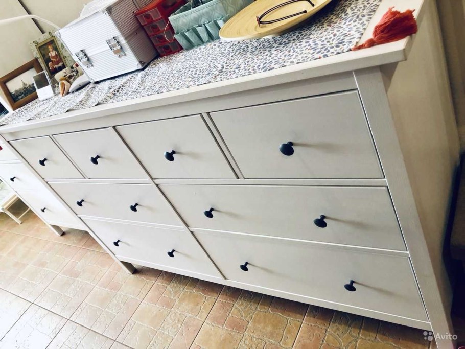 Комод икеа белый ХЕМНЭС