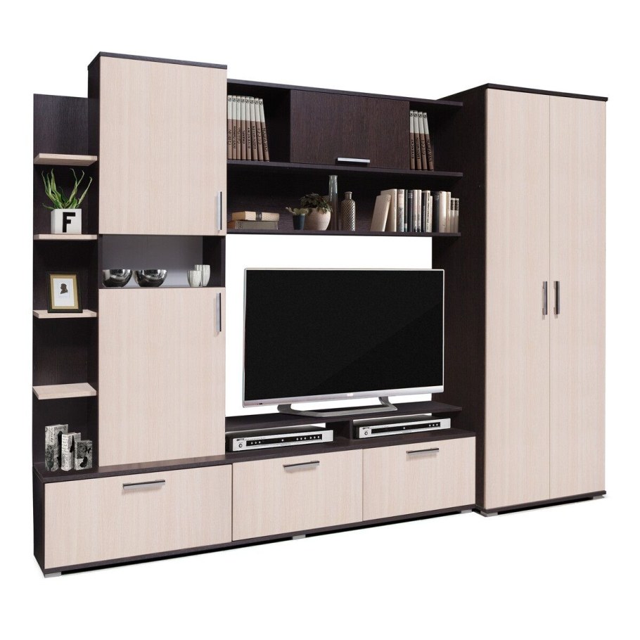 Стенка Муза 1 BMS венге молочный дуб