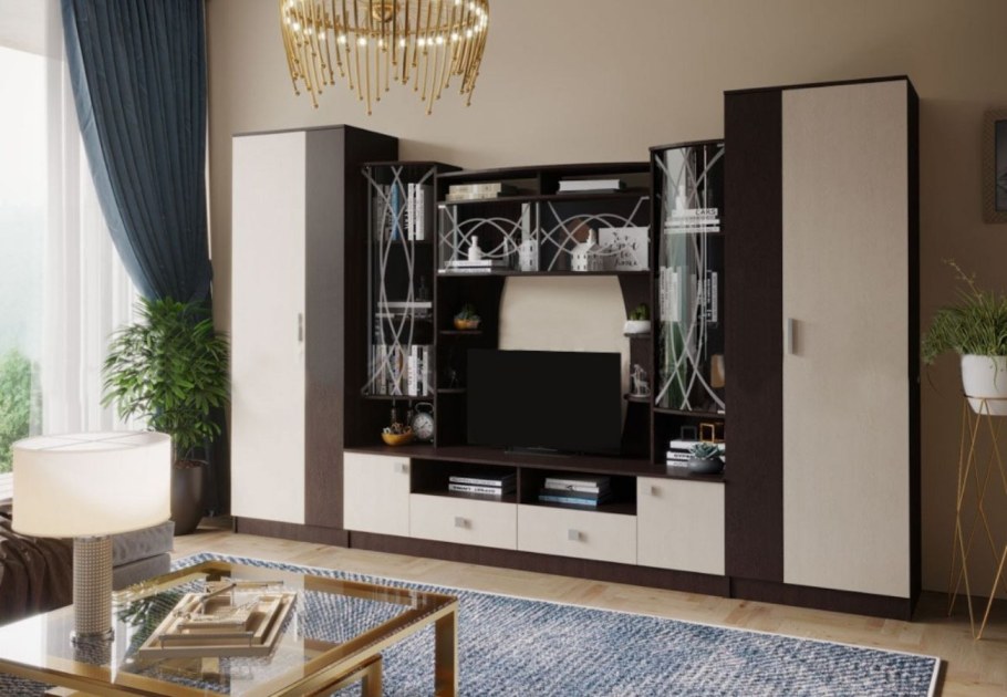 Гостиная Атланта венге дуб 3534 2200