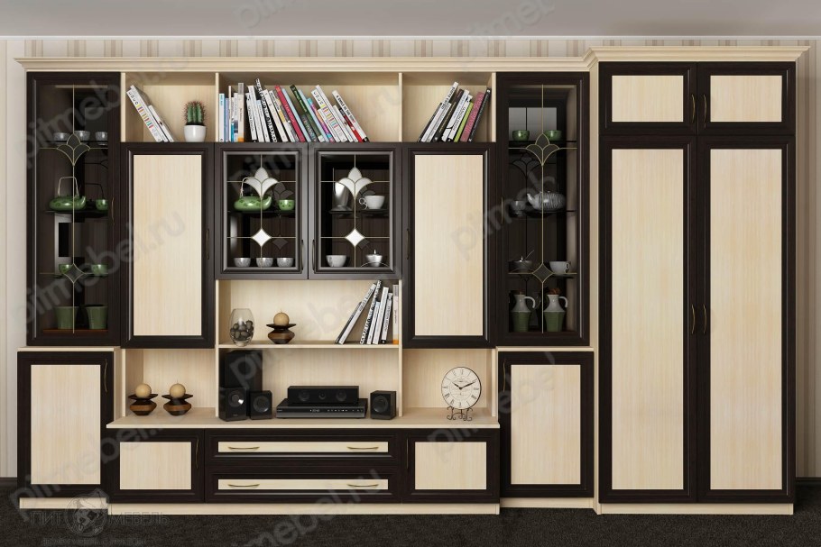 Стенка Ника венге/дуб молочный