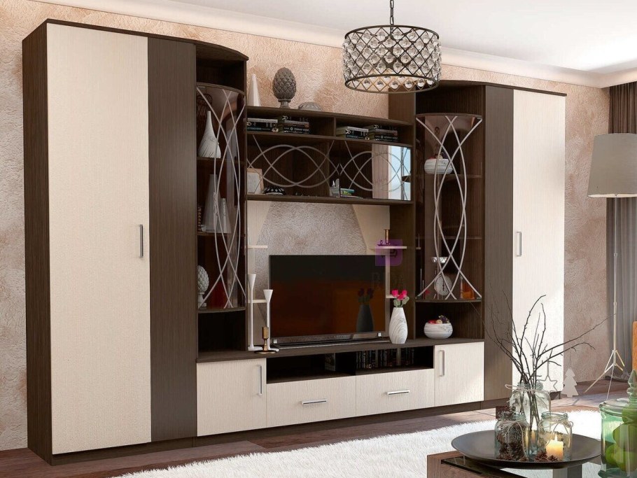 Стенка Атланта венге/дуб