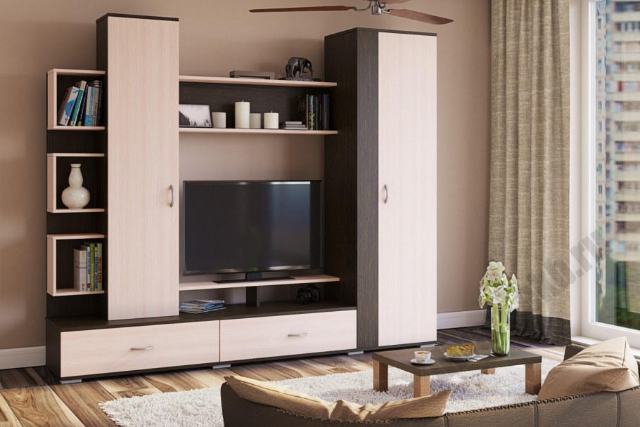 Гостиная Даллас венге дуб кремона