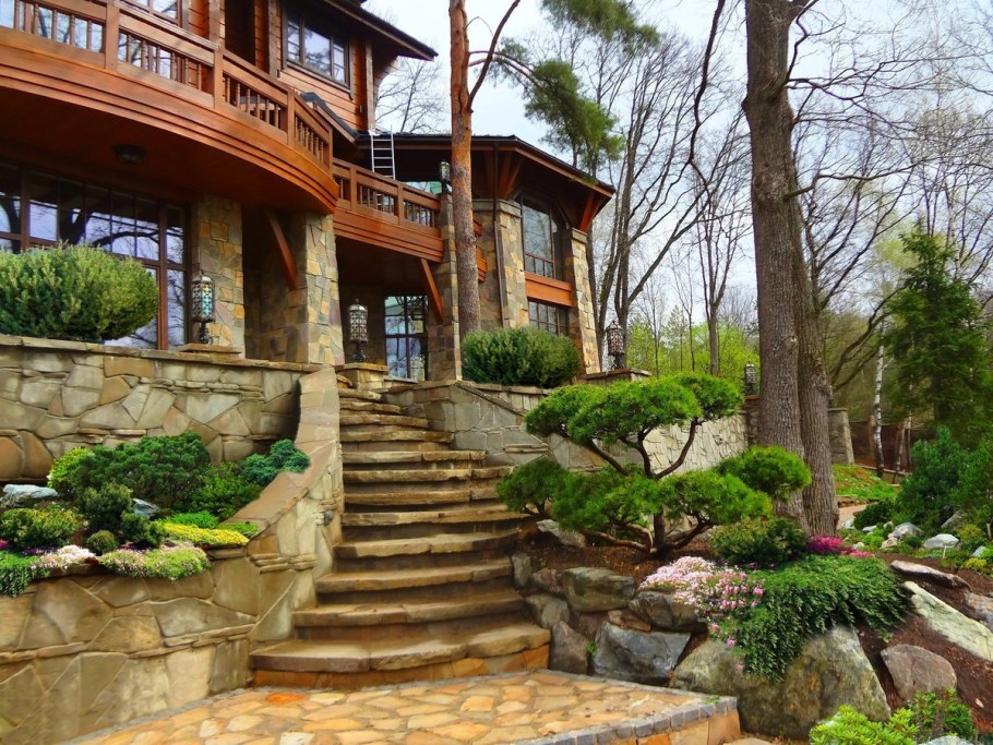 Ландшафт террасирование участка