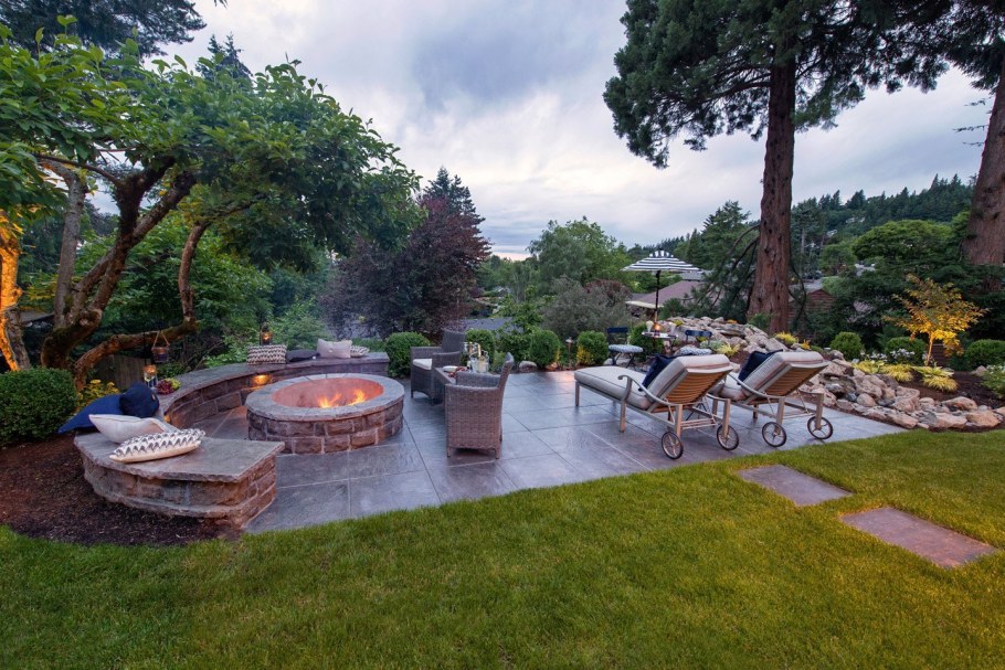 Ландшафт террасирование лесного участка