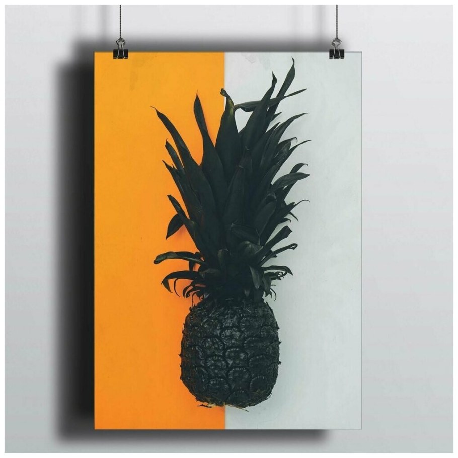 Постер ананас 50х70 см.в рамке