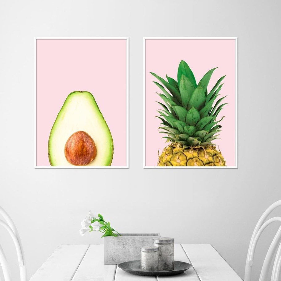 Постеры с ананасом в интерьере