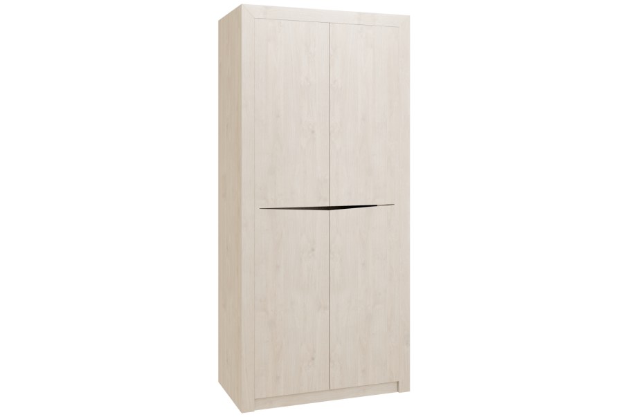Альбина-Саманта шкаф 2-х СТВ. Дуб хабор белый 1бр