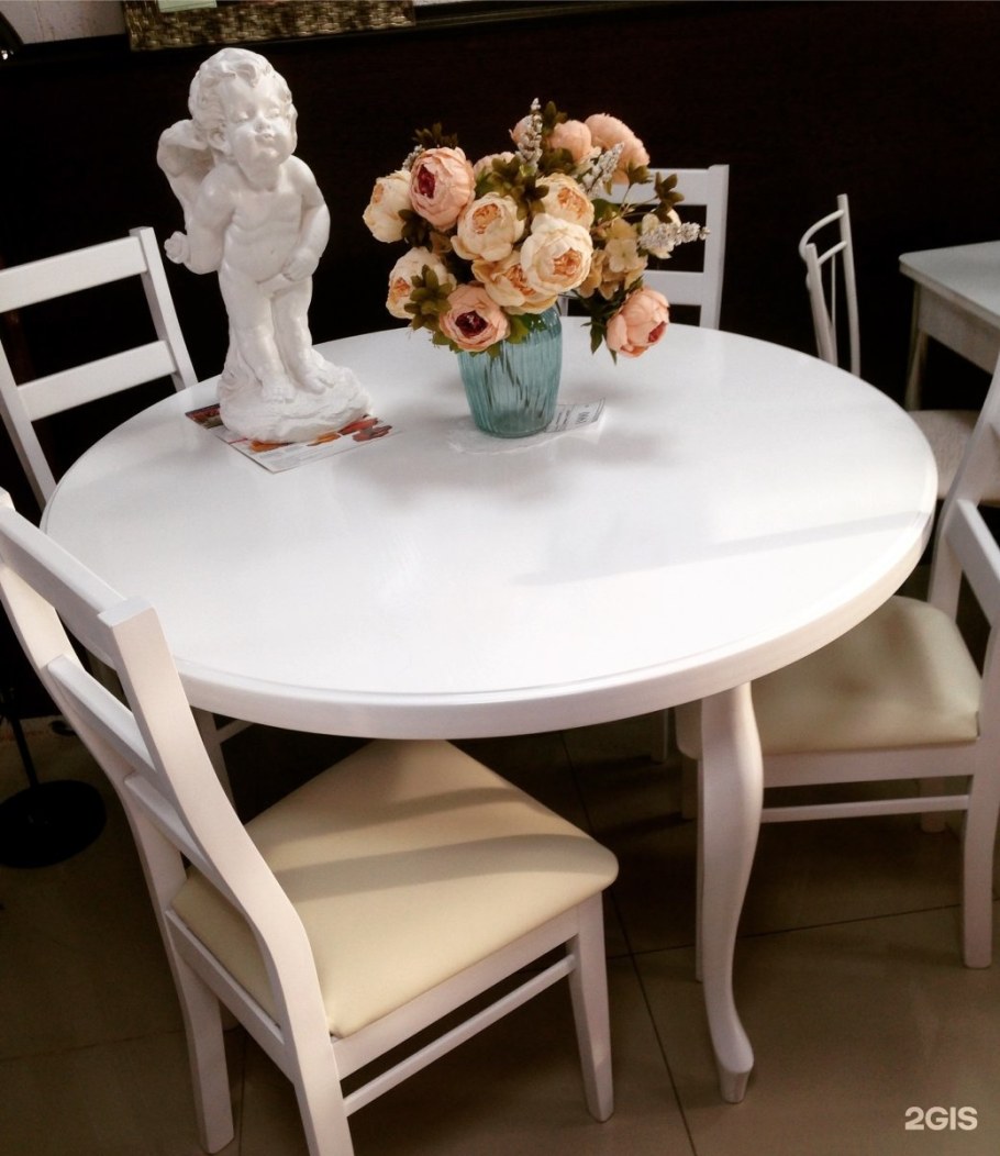 Гибкое стекло 90на на круглый стол 90 см