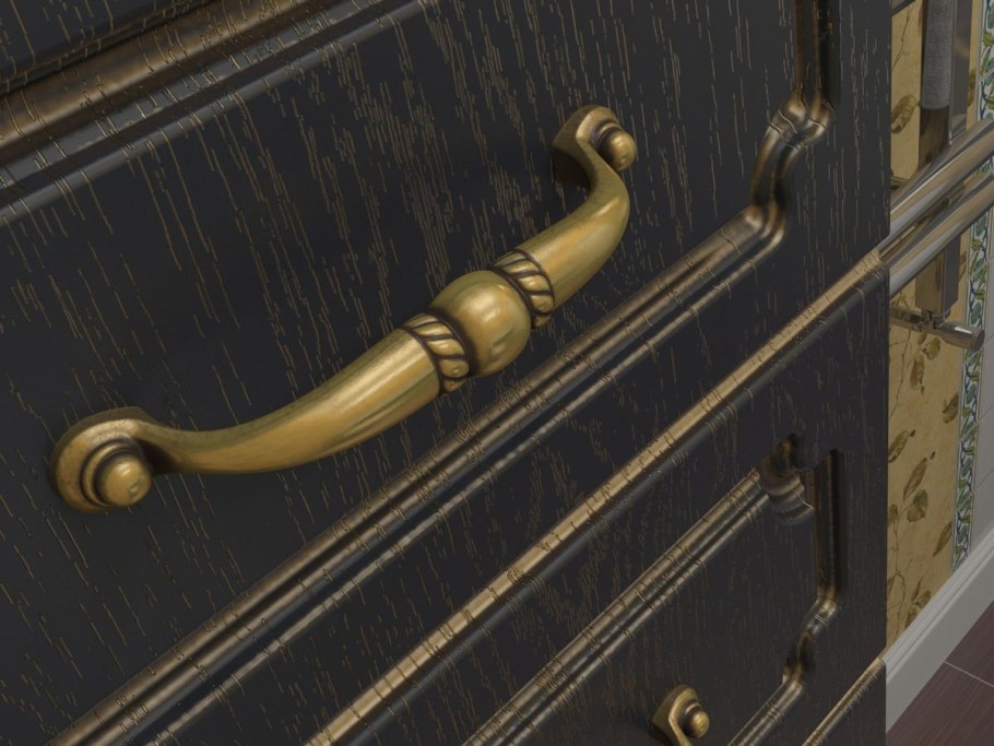 Патина шоколад с золотом