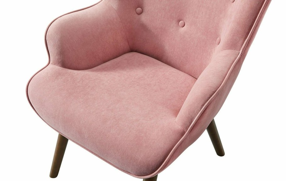 Кресло Hygge, коралловый/орех