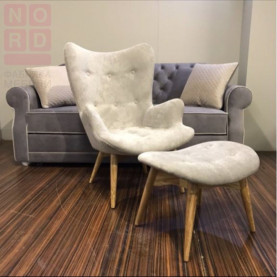 Кресло Secret de Maison Kontour с оттоманкой