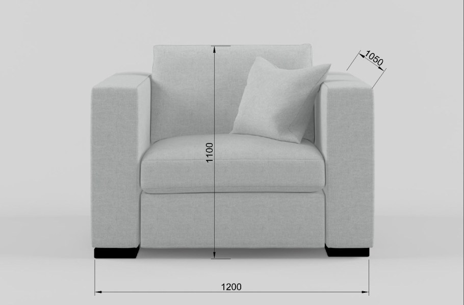 Кресло с оттоманкой Hygge