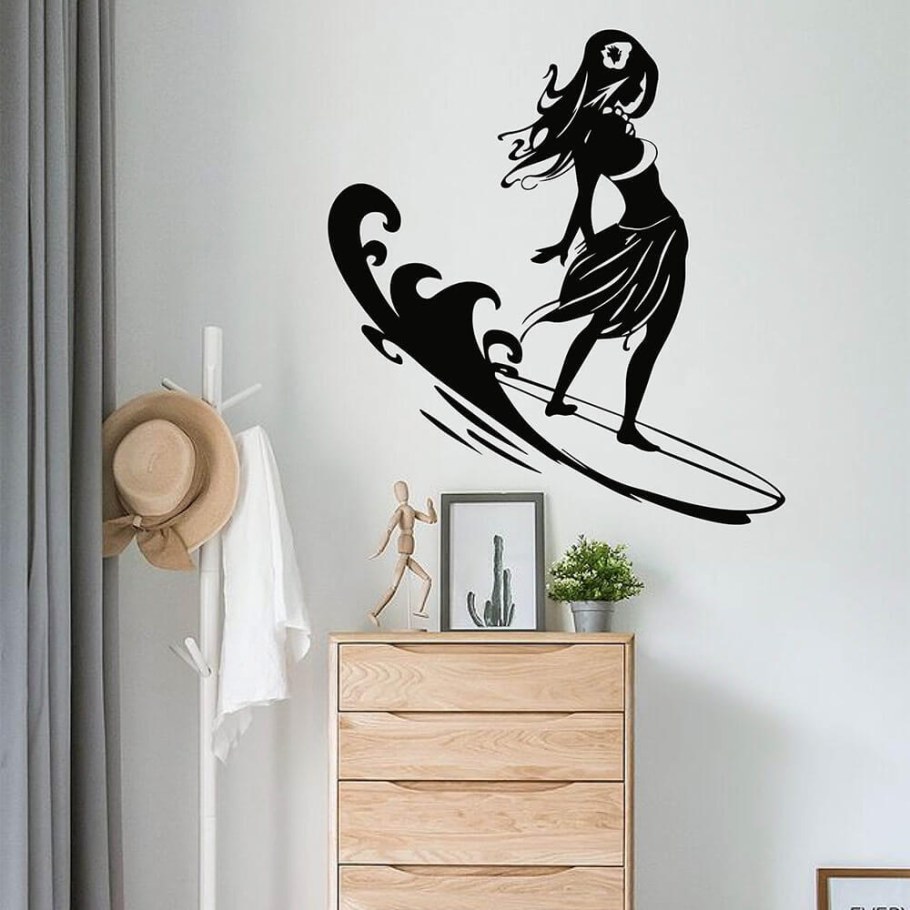 Наклейки на стену серфинг