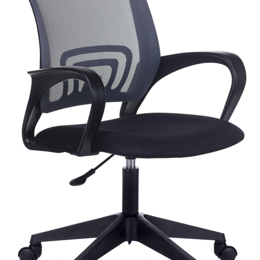 Офисное кресло Бюрократ Ch-695nlt, сетка, ткань, темно-серый/белый