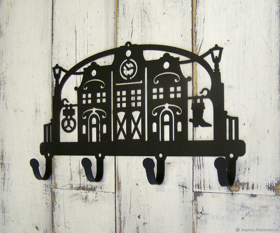 Крючки из металла на стену