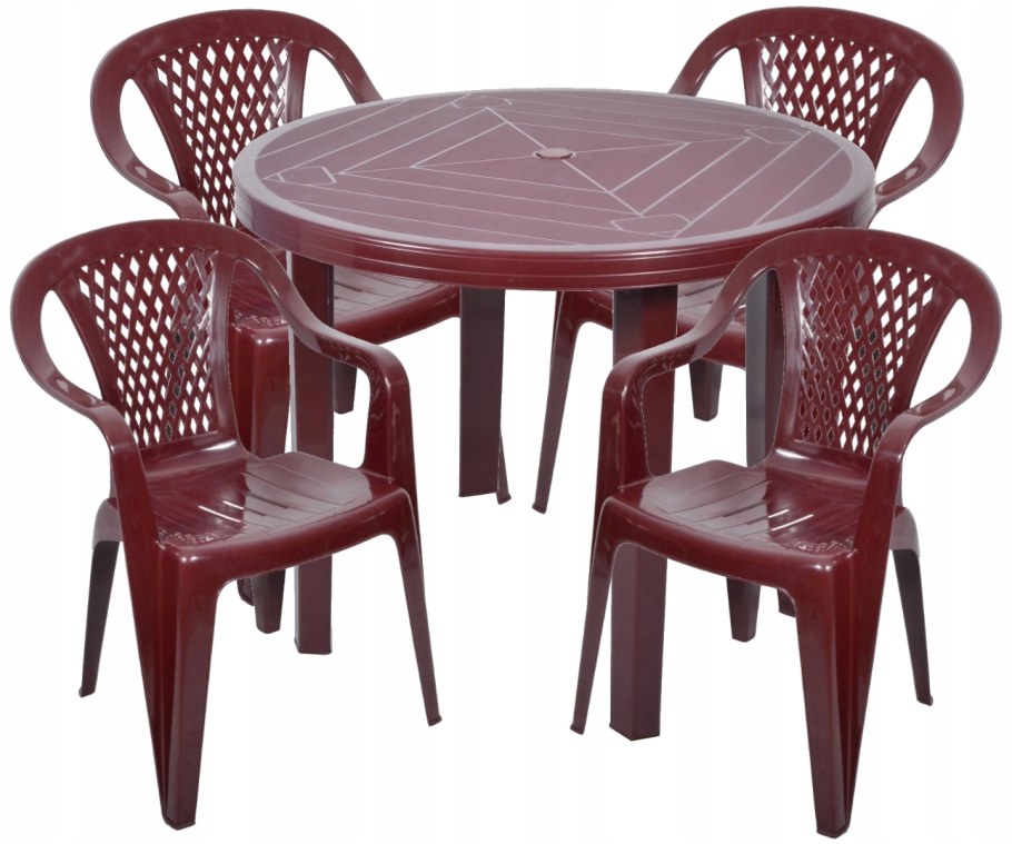 Комплект пластиковой мебели (стол Суматра "Sumatra" 1400х800 + 6 кресел "Ибица")