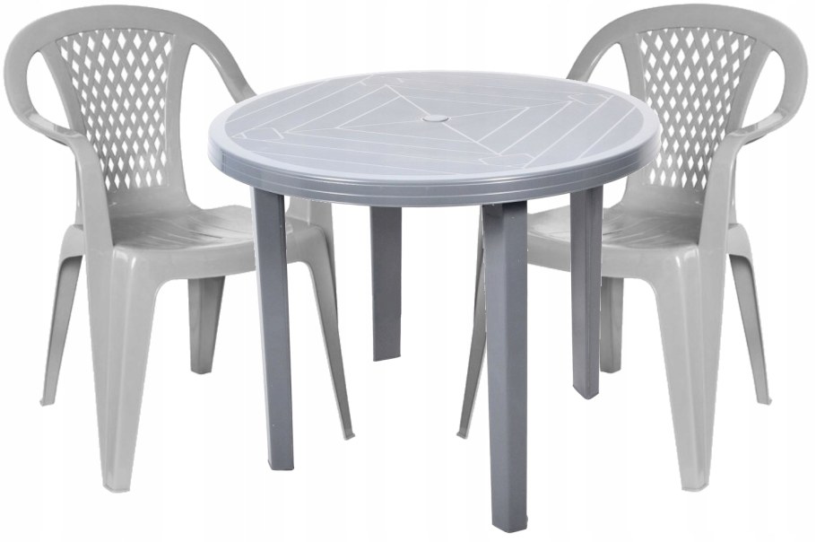 Пластмассовые столы и стулья